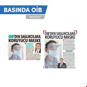 OİB'DEN SAĞLIKÇILARA KORUYUCU MASKE